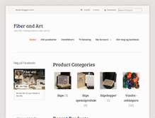 Tablet Screenshot of fiberandart.no